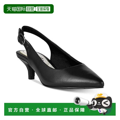 自营Women's Easy Street Faye Pump Black Pointed Toe Kitten H