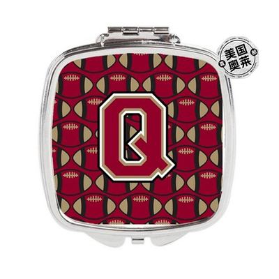 Carolines Treasures CJ1078-QSCM Letter Q Football Garnet & G