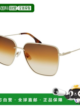 自营Victoria Beckham Metal Women's Sunglasses - gold 美国奥