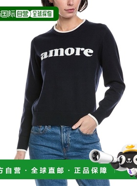自营Brodie Cashmere Amore Cashmere-Blend Sweater - blue 美国