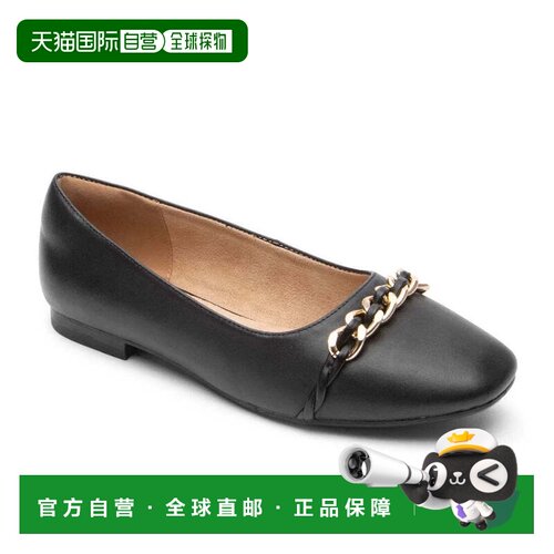 自营Women's Rockport Zoie CI9673 Ballet Flats Black Leather