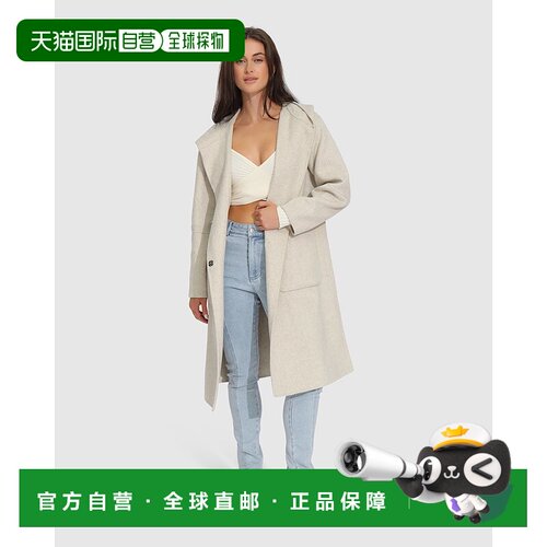 自营belle & bloomWalk This Way Wool Blend Oversized Coat - o