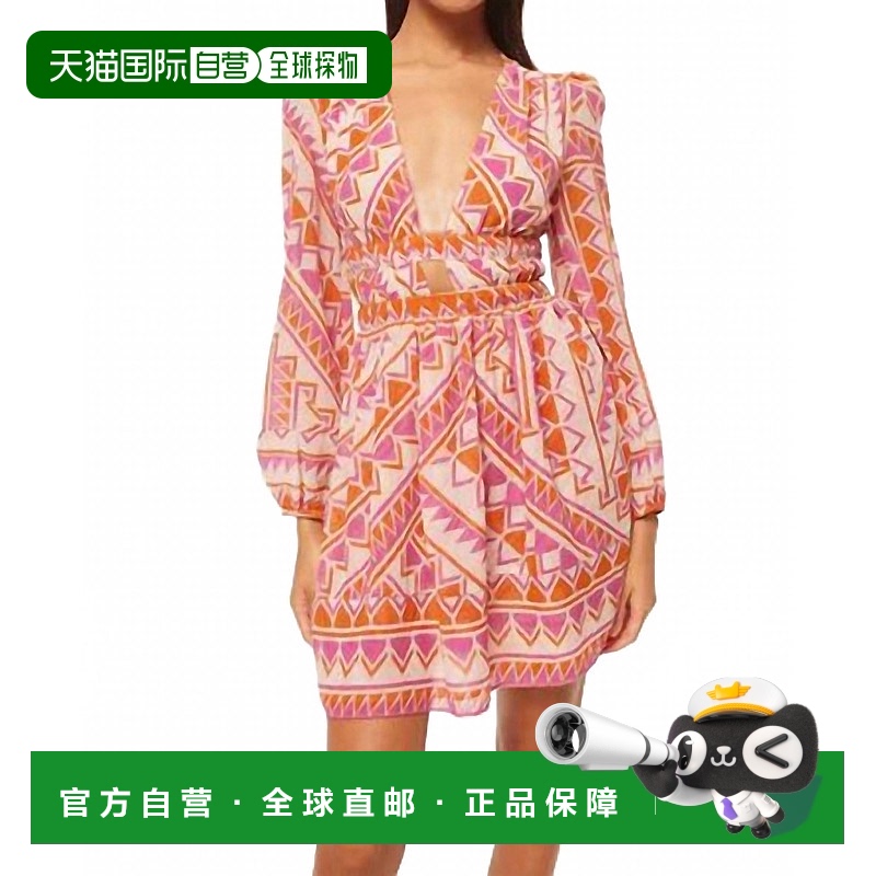 自营 misa los angelesMisa Rana迷你连衣裙在Aperol Geo-Aperol