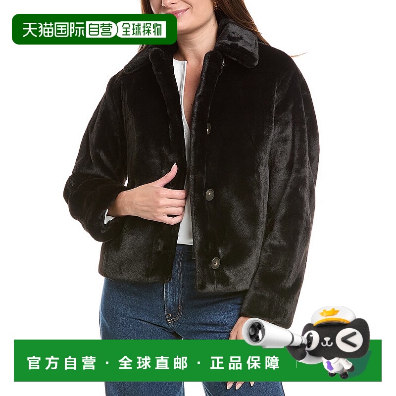 自营Vince卡车司机夹克-黑色 美国奥莱直发
