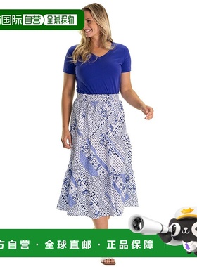 自营duffield laneThe Tansy Skirt in Blue Breeze - blue 美国