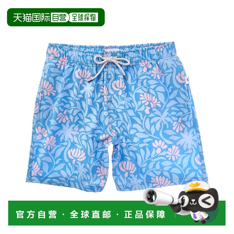 自营vintage summer复古夏季蜂窝纹泳裤-蓝色 美国奥莱直发