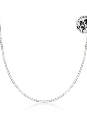 自营 Ross-Simons 1.4 毫米 14kt 白金盒链项链 - 16 英寸 美国奥