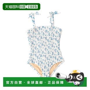 自营 Shade Critters Cottage Rose Terry 褶饰泳衣 - 蓝色 美国