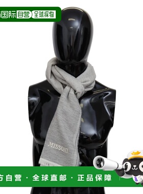 自营Missoni  Wool Unisex Neck Wrap Men's Scarf - beige 美国