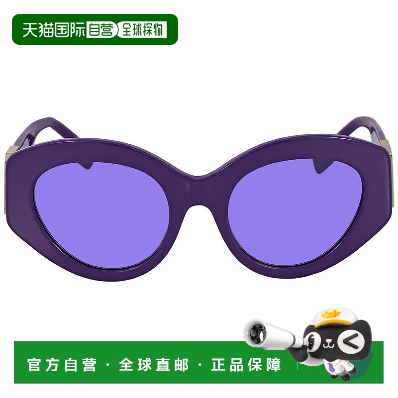 自营Burberry Sophia Violet Cat Eye Ladies Sunglasses BE4361