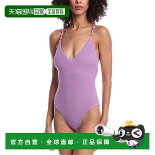 自营Milly Cannes Beaded Strap One-Piece - purple 美国奥莱直
