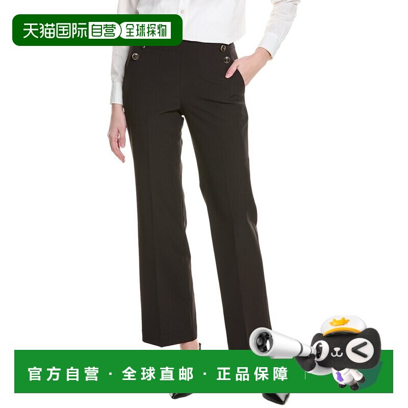 自营Elie tahari jolie pant-黑色 美国奥莱直发直筒裤