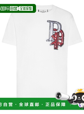 philipp plein圆领 T 恤 SS Skully Gang - 白色 【美国奥莱】直