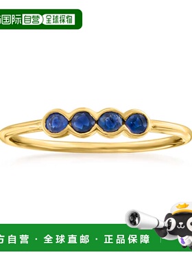 自营14 克拉黄金 Ross-Simons 蓝宝石戒指 - 蓝色 美国奥莱直发