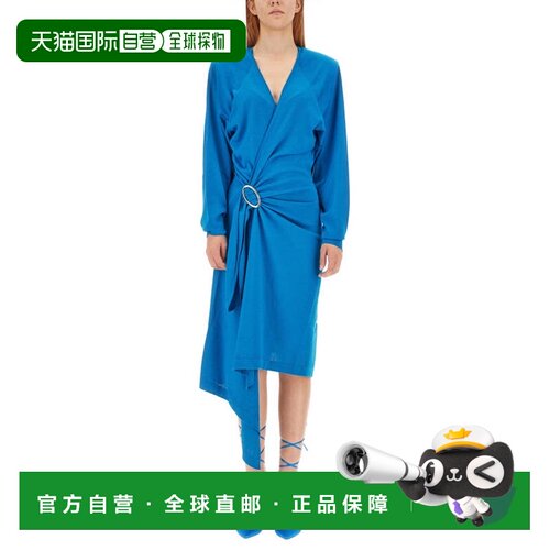 自营the atticoAtwell Midi Dress - blue 美国奥莱直发连衣裙