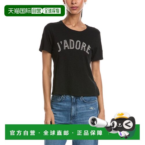 自营cinq à sept五到七我崇拜缩小的t恤-黑色 美国奥莱直发