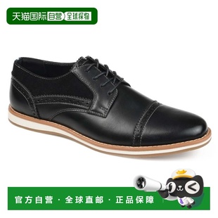 自营vance co.Vance Mens Griff Cap Toe Brogue Derby - black