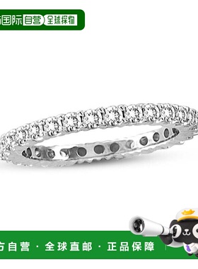 自营Suzy Levian 14K 白金 1/2 克拉 TDW 钻石永恒戒指 - 白色 美