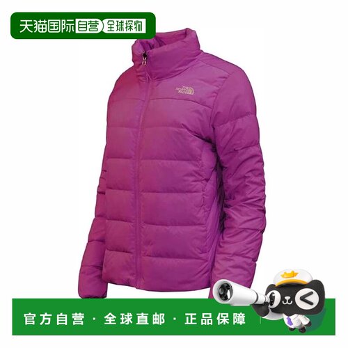 自营The North Face Minoqua Puffer夹克女式粉红色羽绒全拉链户K