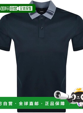 自营 Hugo Boss 男士 Phillipson 117 短袖 Polo 衫，海军蓝 - 海