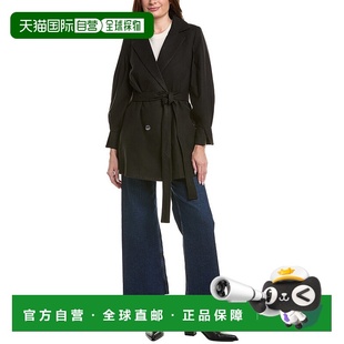 自营Pascale La Mode Short Trench Coat - black 美国奥莱直发