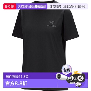 美国直邮始祖鸟 Kragg SL 女士棉质轻量舒适透气徽标短袖T恤