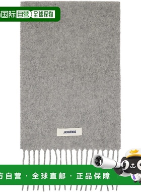 1h可退 香港直邮潮奢 Jacquemus 男士 灰色 The Carro 围巾 24HAC