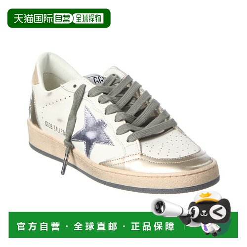 自营Golden Goose Ballstar Leather Sneaker - white 美国奥莱直
