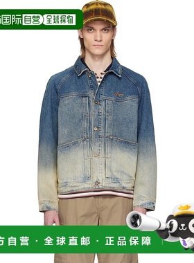 1h可退 香港直邮潮奢 Dime 男士 蓝色褪色牛仔夹克 DIMESP253IND