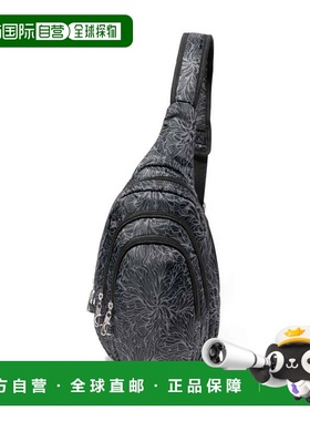 自营baggallini Women's Securtex Anti-Theft Multi Zip Sling -