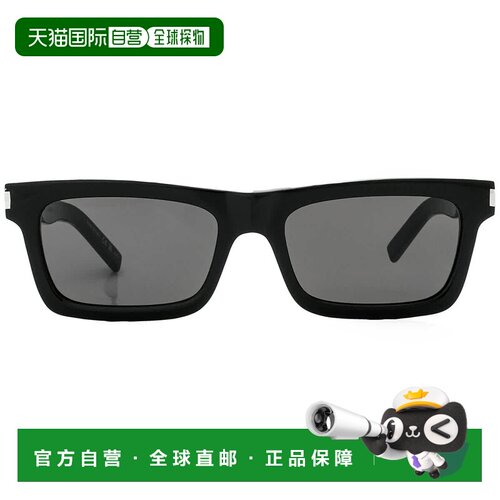 自营saint laurent圣罗兰黑色长方形女士太阳镜SL 461 BETTY 001