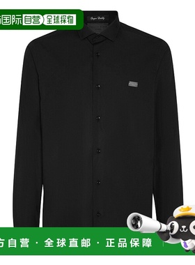 自营 philipp plein衬衫 Sugar daddy Flame - 黑色 美国奥莱直发