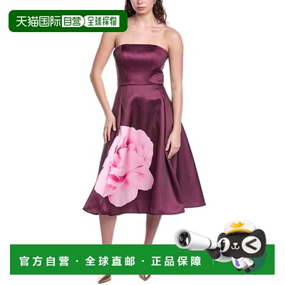 自营Rene Ruiz Midi Cocktail Dress - purple 美国奥莱直发