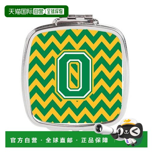 自营 Carolines Treasures CJ1059-OSCM 字母 O 雪佛龙绿色正品
