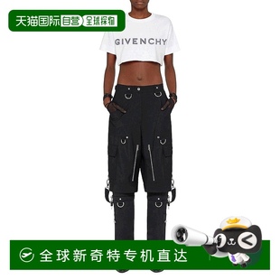 美国直邮 女士 givenchy 纯棉纪梵希圆领短款 上装 T恤短袖