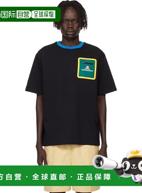 1h可退 香港直邮潮奢 Casablanca 男士 黑色 Montagne T 恤 MPF25