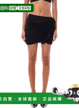 1h可退 香港直邮潮奢 The Attico 女士 迷你荷叶边半身裙 248WCS2