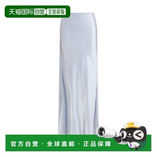 自营Fabiana Filippi Viscose Long Women's Skirt - light blue