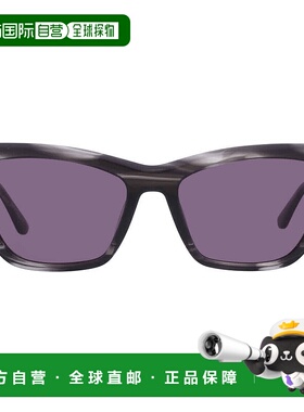 自营Calvin Klein Dark Grey Cat Eye Ladies Sunglasses CK24505