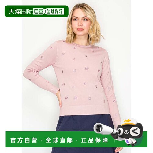 自营yal new yorkSoft everyday knit cardigan with floral deta