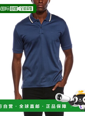 自营BOSS Hugo Boss Penrose polo衫-蓝色 美国奥莱直发