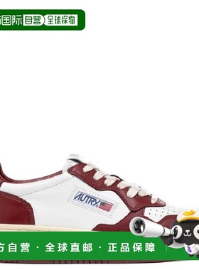 自营Autry Bicolor Medalist Leather Low Sneakers - white/syra