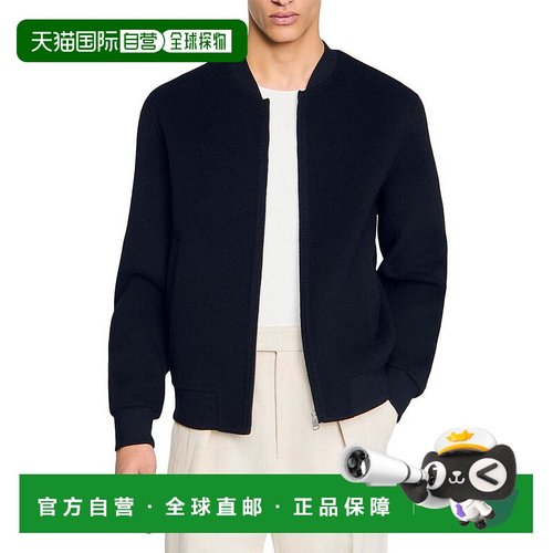 1h可退 【美国直邮】sandro 男士 夹克衫羊毛正品运动休闲时尚百