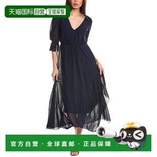 Lim Phillip Fluid 连衣裙 美国奥莱直发 自营 海军蓝 3.1