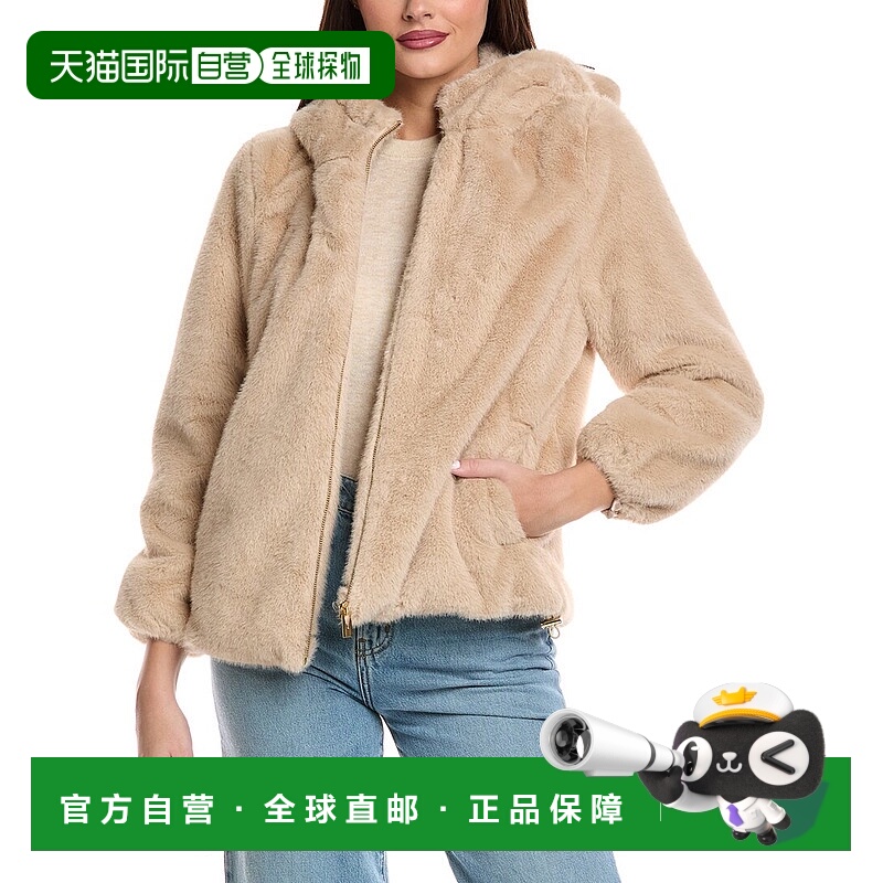 自营Via Spiga连帽夹克-米色 美国奥莱直发外套