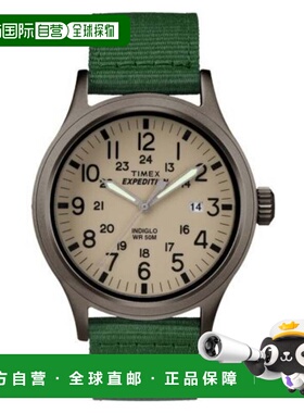 自营Timex Men's Expedition Scout Beige Round 40mm - beige 美