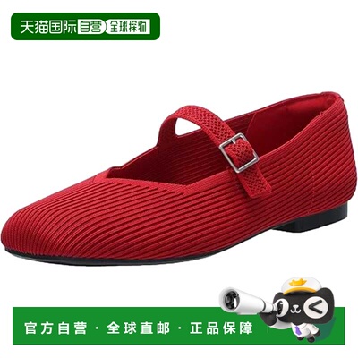 自营Anne Klein Amerie芭蕾舞鞋平底鞋红色AMERIE-红色女士-红色