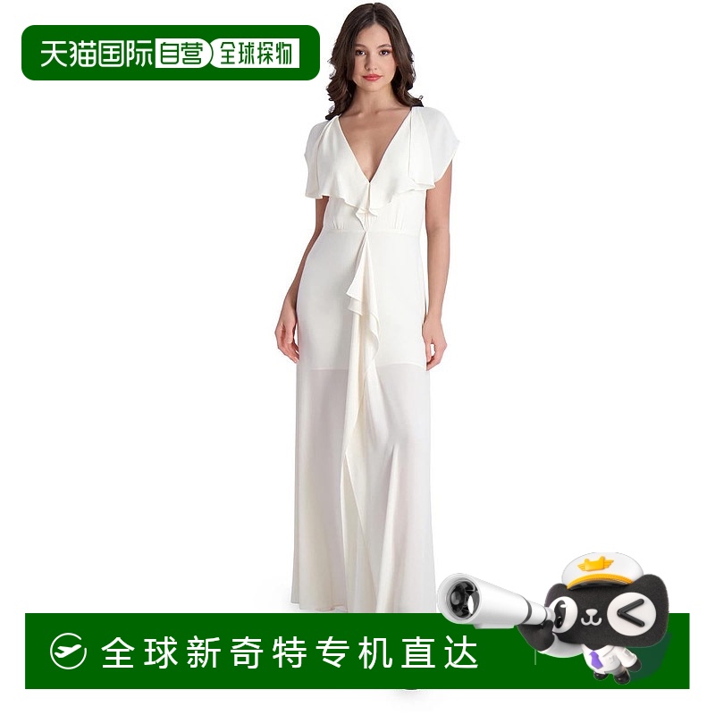 自营 bcbgmaxazriaEvette女式伴娘正式晚礼服-栀子花 【美国奥莱