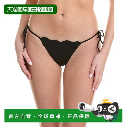 自营ViX Firenze Lou Tie Side Full Bikini Bottom - black 美国