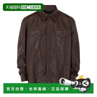 Shirt 自营salvatore Leather Gancini Jacket ferragamoEmbossed